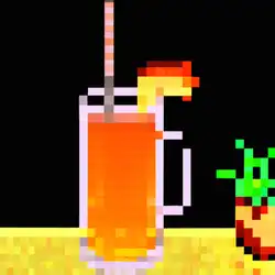 Une image de La recette du 'Arcade Fizz' - Un cocktail pétillant et rétro inspiré de l'Arcade Palace - image générée par IA (DALL-E)