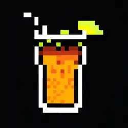 Une image de La recette du Rhum-Atari: un cocktail geeky à base de rhum, Red Bull et Dr Pepper - image générée par IA (DALL-E)