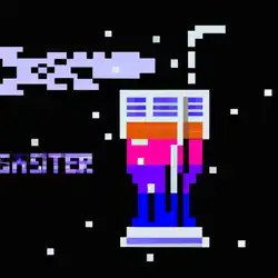 Une image de La recette du Galactic Crusader - Cocktail Vodka et Carambar - image générée par IA (DALL-E)