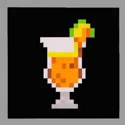 Une image de Nerd's Pixelized Cocktail - image générée par IA (DALL-E)