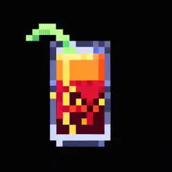Une image de Pixel Potion Cocktail - image générée par IA (DALL-E)
