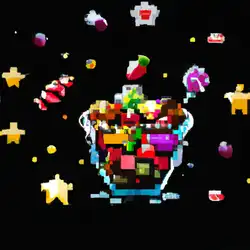 Une image de Recette du cocktail Galaxia Mango, un voyage spatial gustatif - image générée par IA (DALL-E)