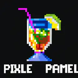 Une image de La Recette du Palais Pixelisé : Un Cocktail Électrisant de Malibu et de Curaçao Bleu - image générée par IA (DALL-E)