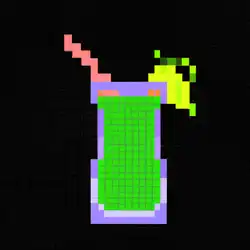 Une image de Pixel à la menthe - image générée par IA (DALL-E)