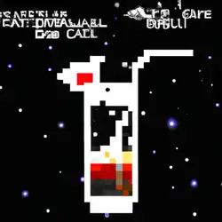 Une image de Recette du Galaxian Blast, un cocktail rétro geek à base de Dr Pepper et de bonbons Nerds - image générée par IA (DALL-E)