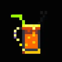 Une image de Retro Pixelated Monster Whiskey Fizz - image générée par IA (DALL-E)